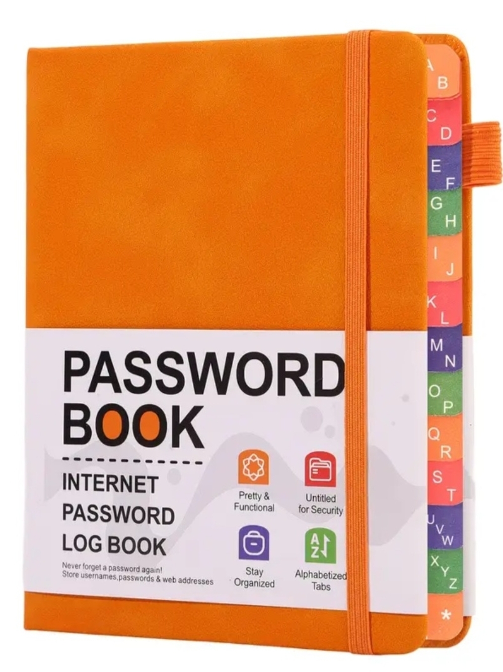 Orange Password Book - Internet Password Log